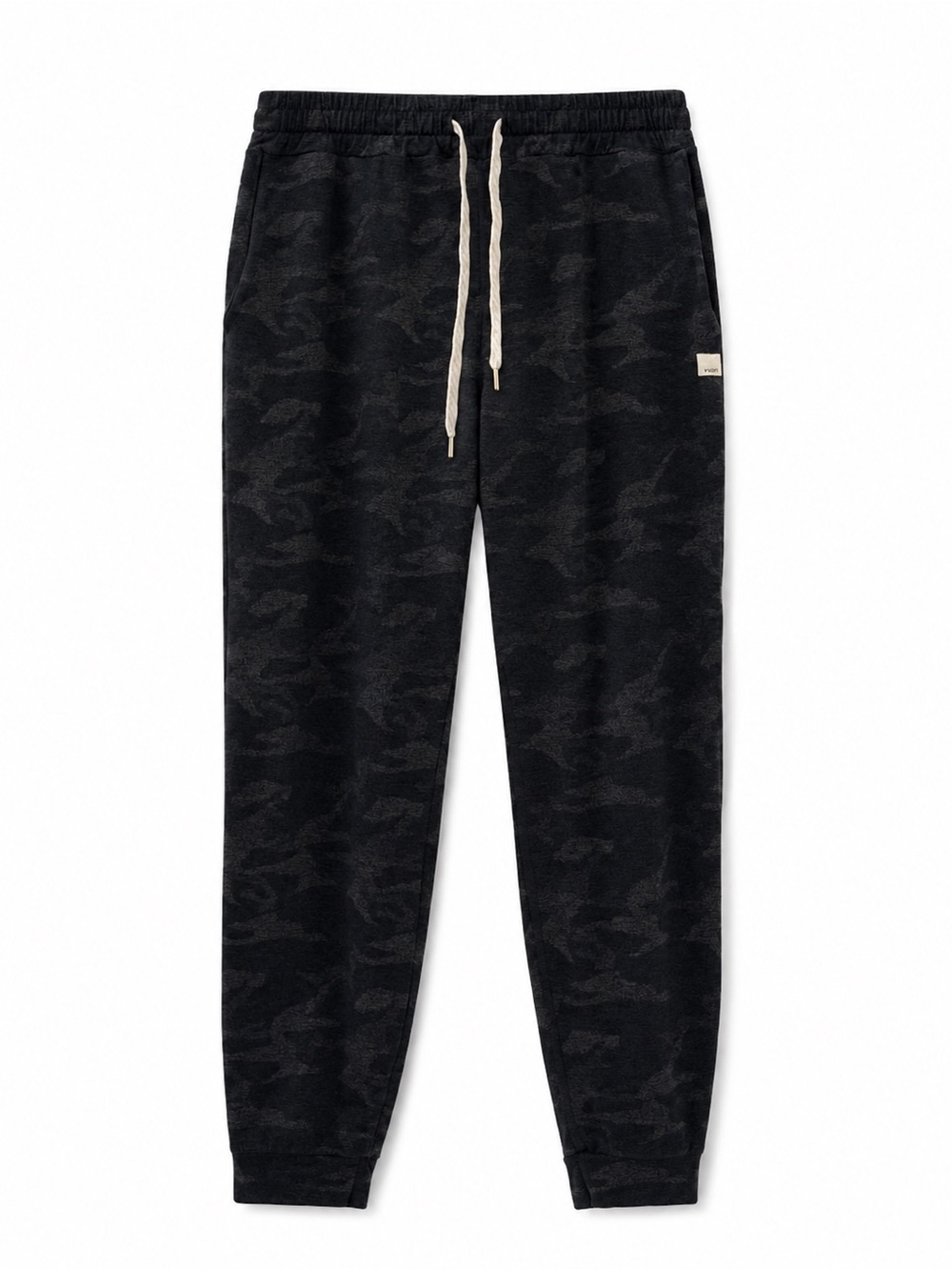 Vuori Performance Jogger Black Heather Camo Gray Size Large